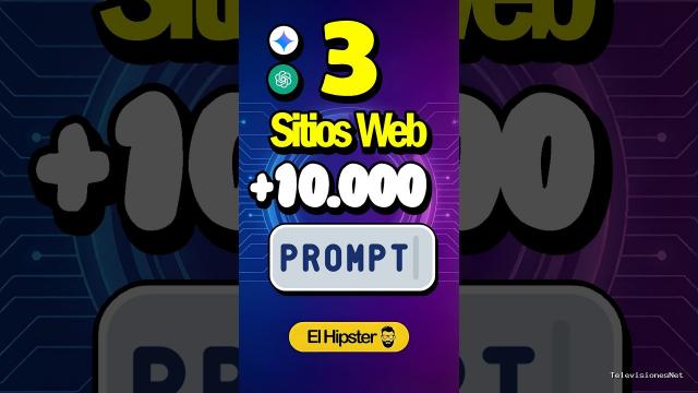 [El Hipster] (August 19, 2026) 3 Sitios WEB CON Miles DE Prompts IA